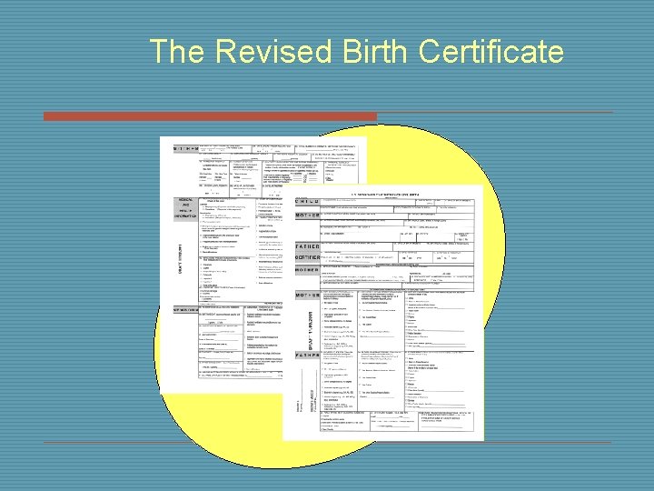 The Revised Birth Certificate 