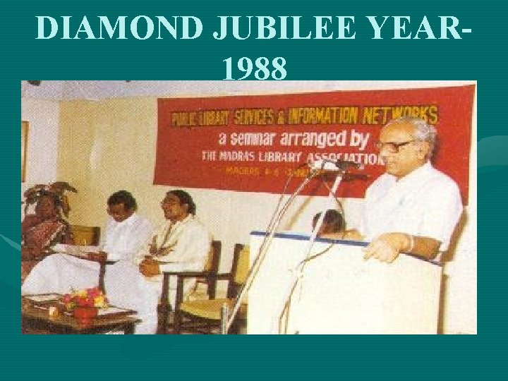 DIAMOND JUBILEE YEAR 1988 