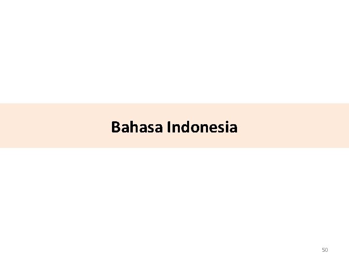 Bahasa Indonesia 50 