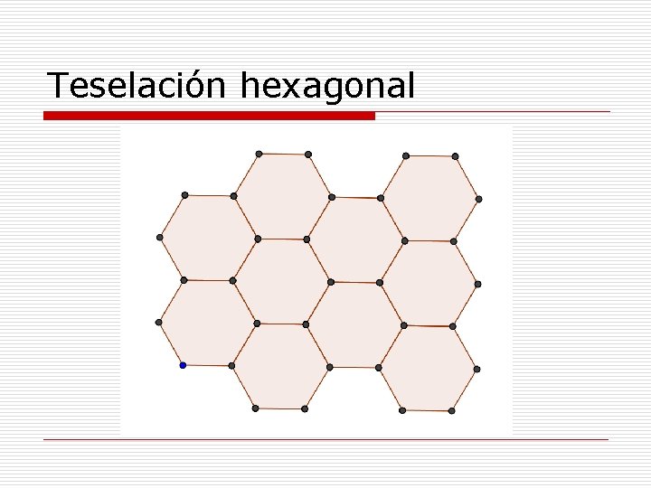 Teselación hexagonal 