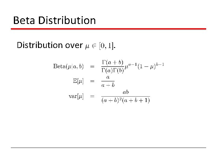 Beta Distribution over . Beta Distribution over .