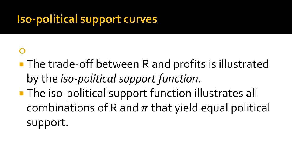 Iso-political support curves 