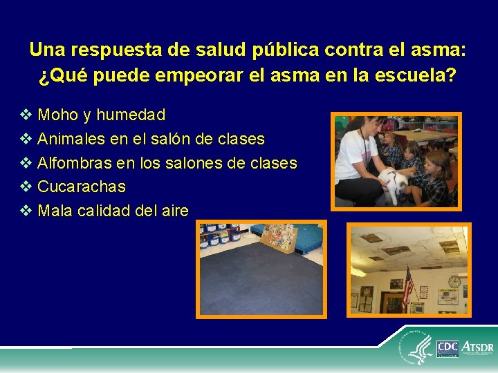 Una respuesta de salud pública contra el asma: ¿Qué puede empeorar el asma en