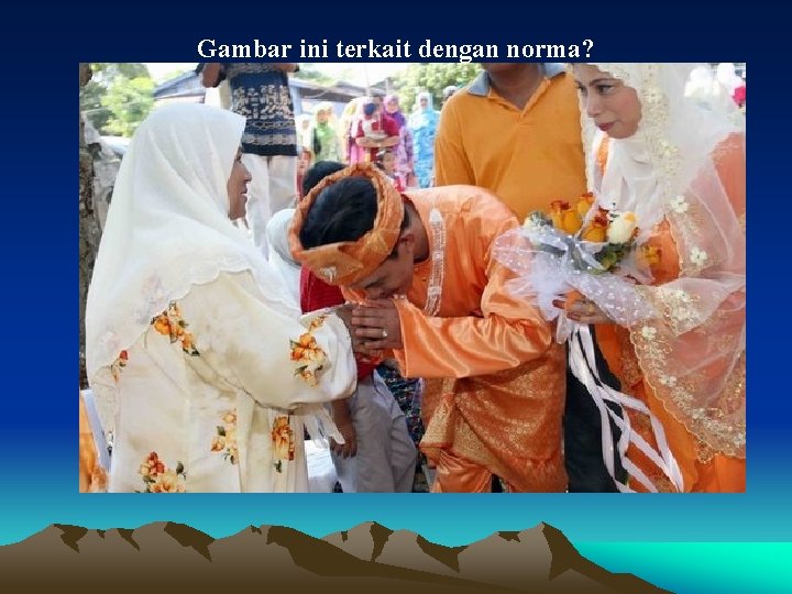 Gambar ini terkait dengan norma? 