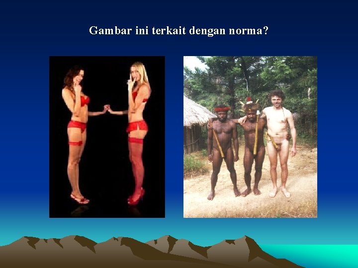 Gambar ini terkait dengan norma? 