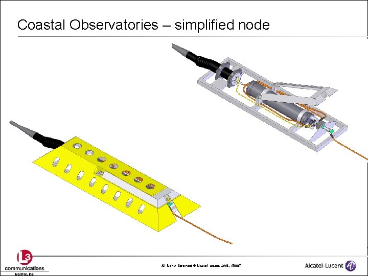 Coastal Observatories – simplified node All Rights Reserved © Alcatel-Lucent 2006, ##### 