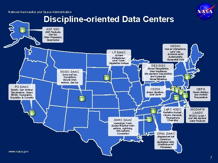 National Aeronautics and Space Administration Discipline-oriented Data Centers ASF SDC SAR Products, Sea Ice,