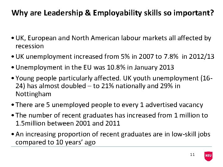 Why are Leadership & Employability skills so important? • UK, European and North American