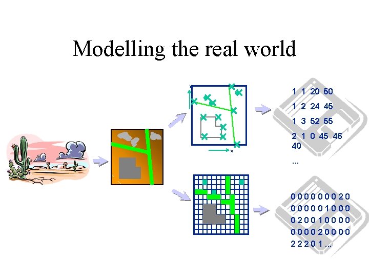 Modelling the real world y 1 1 20 50 1 2 24 45 1