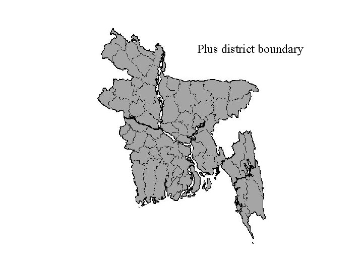 Plus district boundary 