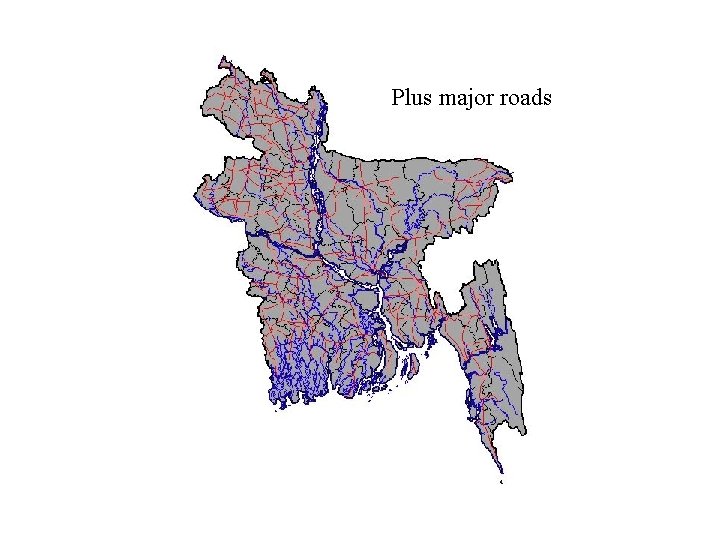 Plus major roads 