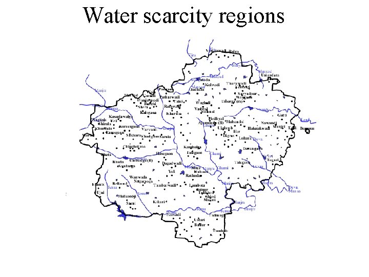 Water scarcity regions 