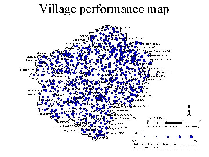 Village performance map 