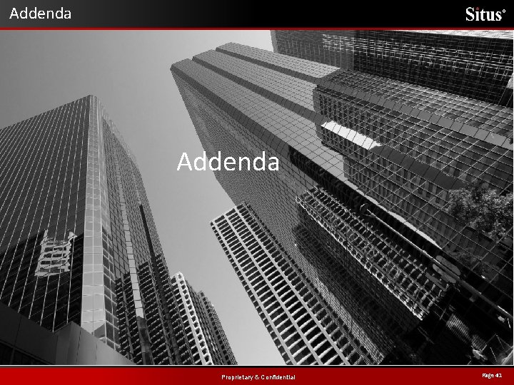 Addenda ® Addenda Proprietary & Confidential Page 41 