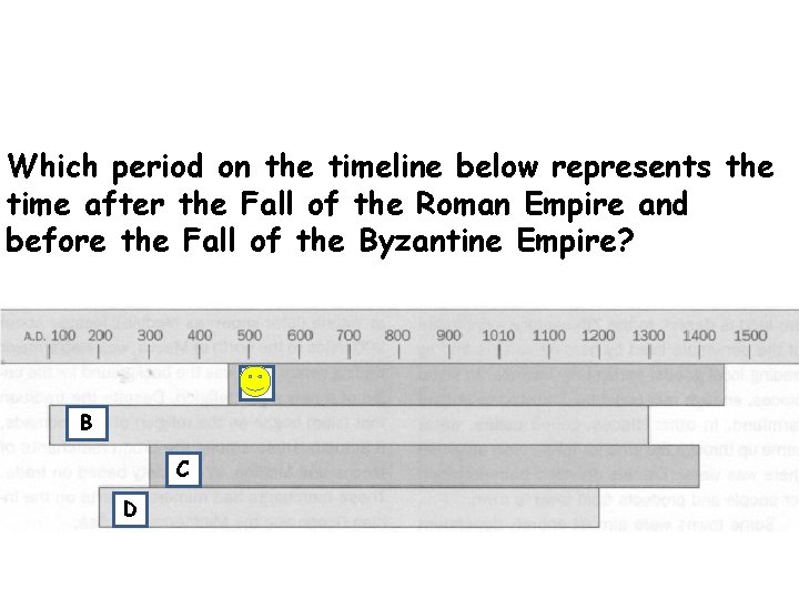 Which period on the timeline below represents the time after the Fall of the