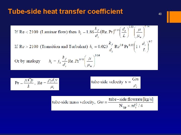 Tube-side heat transfer coefficient 48 