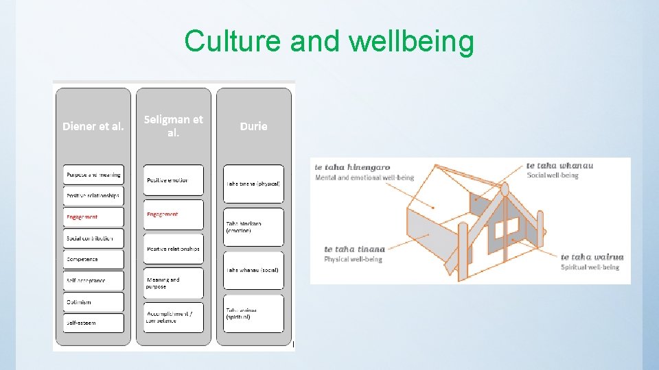 Culture and wellbeing 