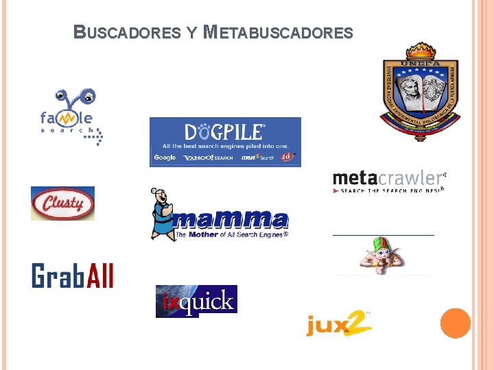 BUSCADORES Y METABUSCADORES 