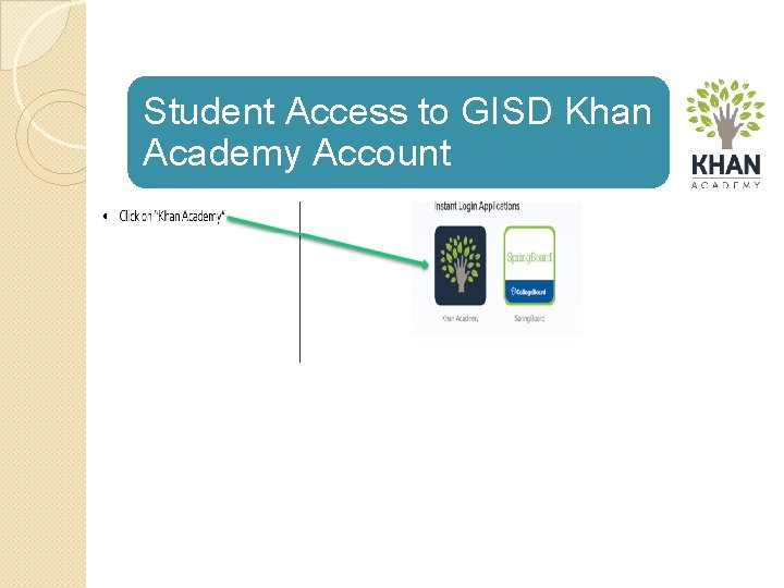 Student Access to GISD Khan Academy Account 