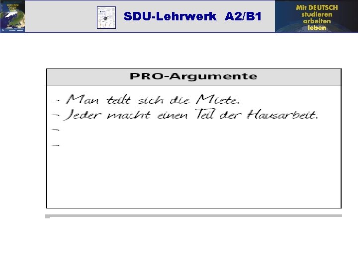 SDU-Lehrwerk A 2/B 1 