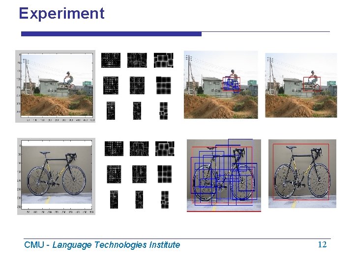 Experiment CMU - Language Technologies Institute 12 