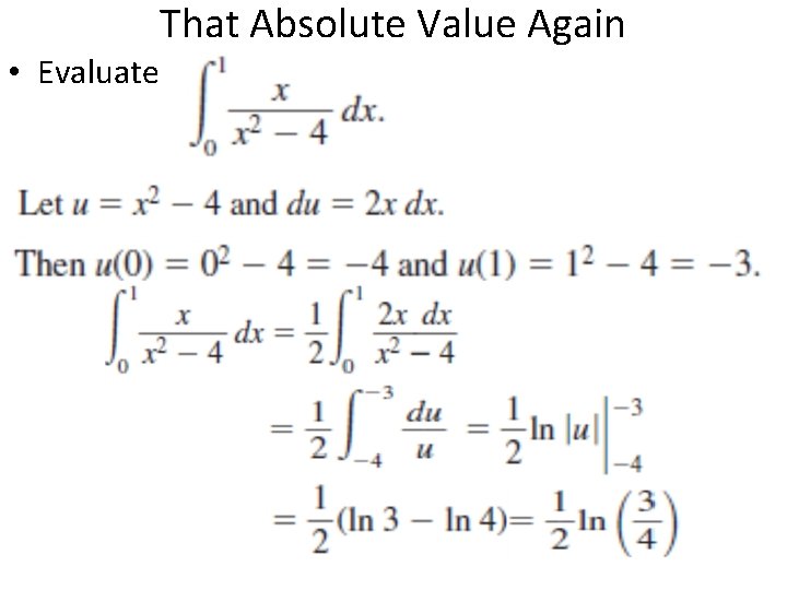 • Evaluate That Absolute Value Again 