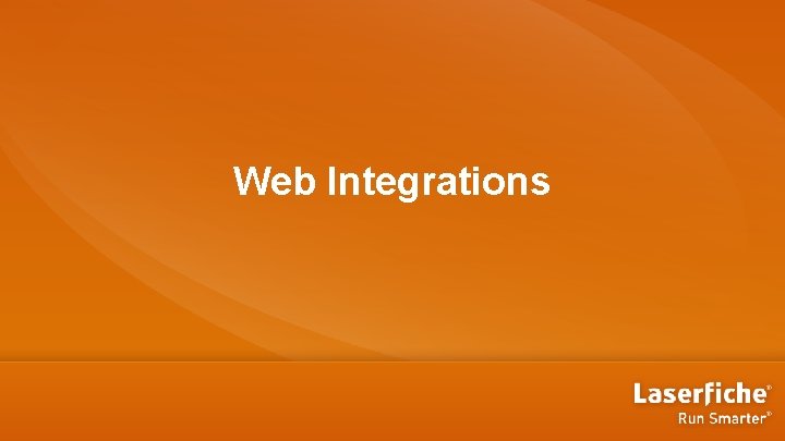 Web Integrations 