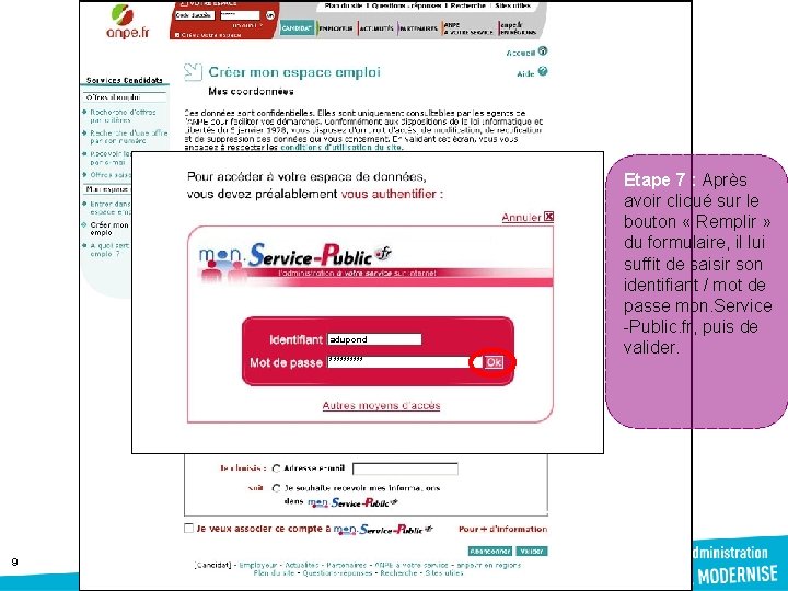 adupond ***** 9 Etape 7 : Après avoir cliqué sur le bouton « Remplir adupond ***** 9 Etape 7 : Après avoir cliqué sur le bouton « Remplir