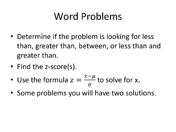 Word Problems • 