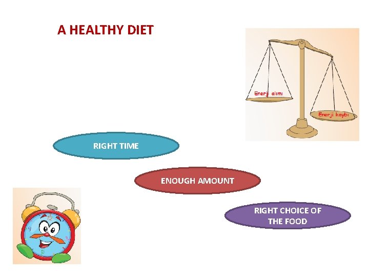 A HEALTHY DIET RIGHT TIME ENOUGH AMOUNT RIGHT CHOICE OF THE FOOD 