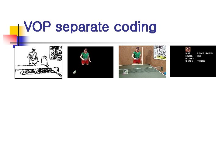 VOP separate coding 
