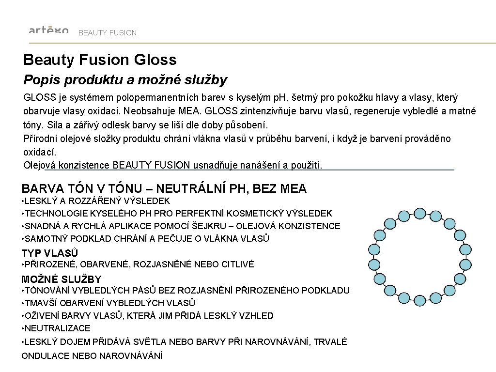 BEAUTY FUSION Beauty Fusion Gloss Popis produktu a možné služby GLOSS je systémem polopermanentních