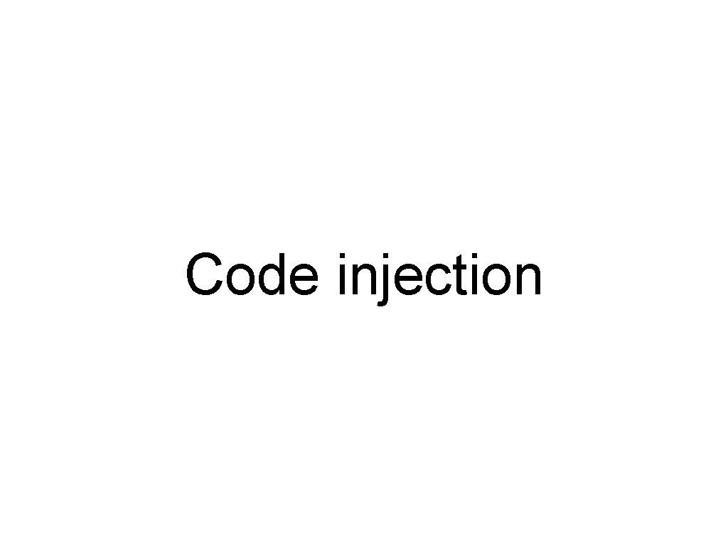Code injection 