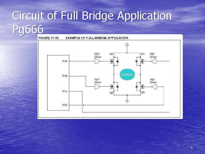 Circuit of Full Bridge Application Pg 666 DC Motor 6 