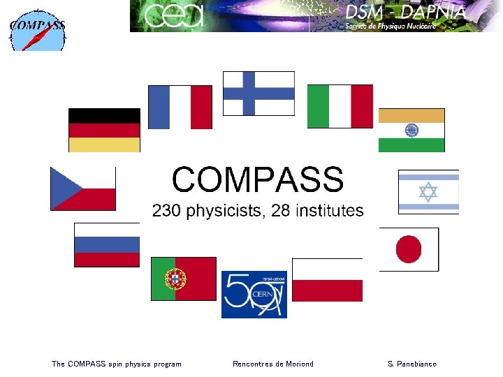 The COMPASS spin physics program Rencontres de Moriond S. Panebianco 