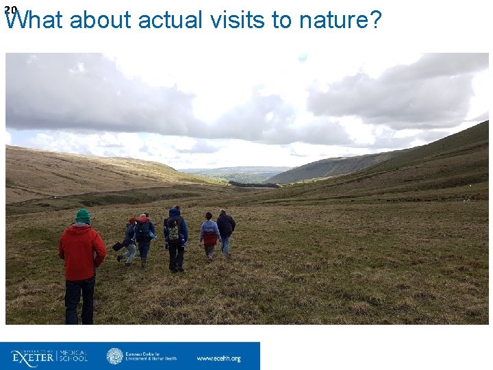 20 What about actual visits to nature? 