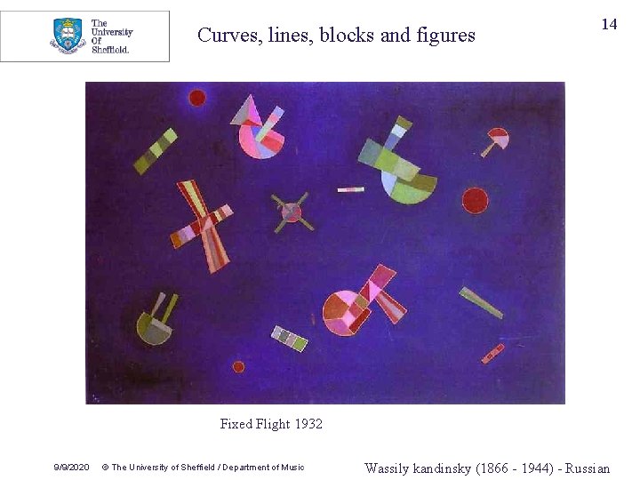 Curves, lines, blocks and figures 14 Fixed Flight 1932 9/9/2020 © The University of