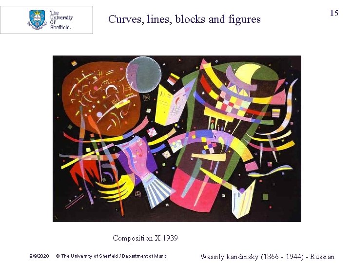 Curves, lines, blocks and figures 15 Composition X 1939 9/9/2020 © The University of