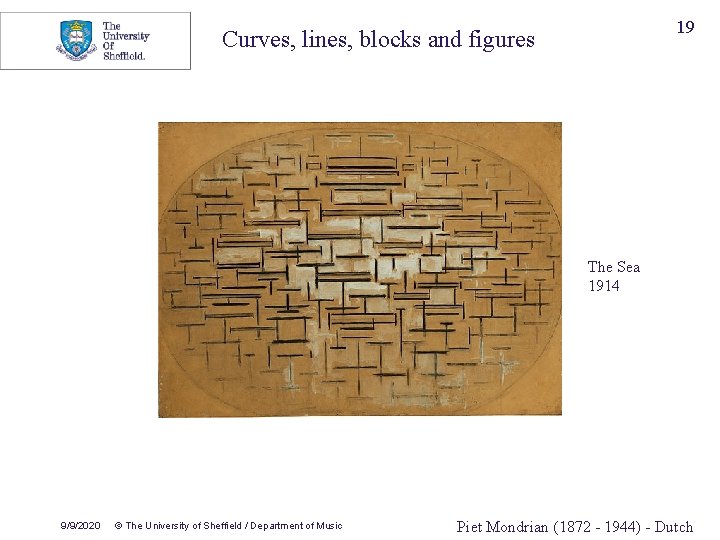 19 Curves, lines, blocks and figures The Sea 1914 9/9/2020 © The University of