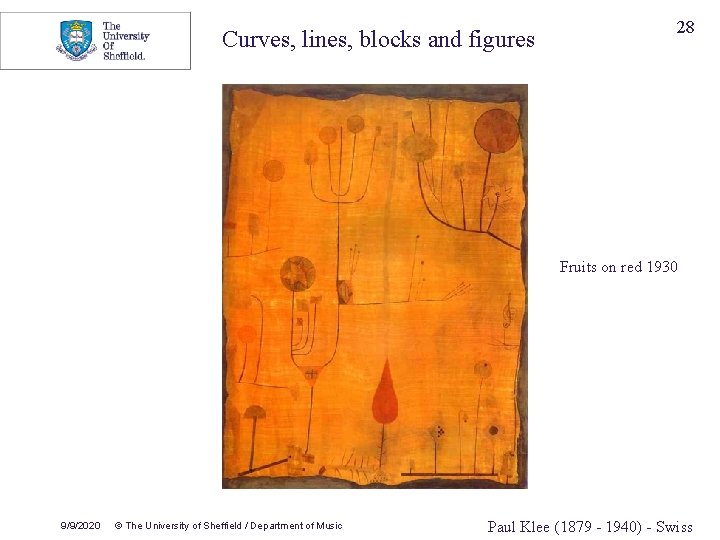 Curves, lines, blocks and figures 28 Fruits on red 1930 9/9/2020 © The University