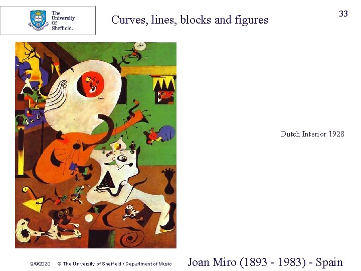 Curves, lines, blocks and figures 33 Dutch Interior 1928 9/9/2020 © The University of Curves, lines, blocks and figures 33 Dutch Interior 1928 9/9/2020 © The University of