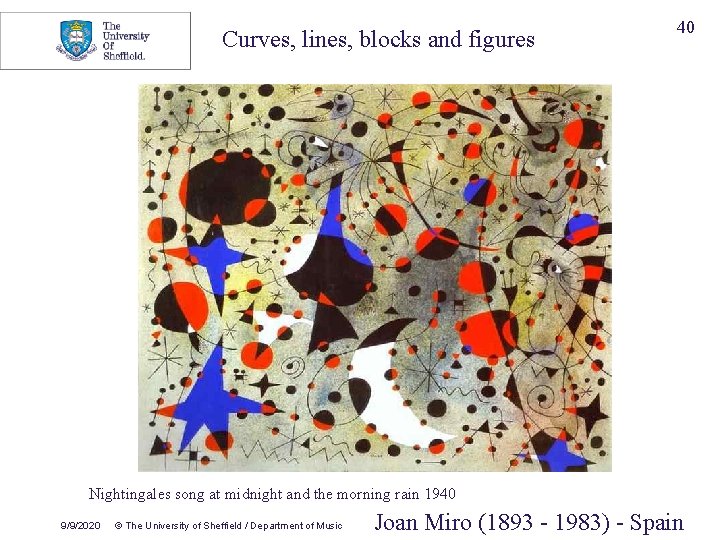 Curves, lines, blocks and figures 40 Nightingales song at midnight and the morning rain