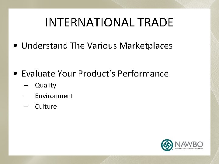 Going Global Export Best Practices A Webinar Presentation