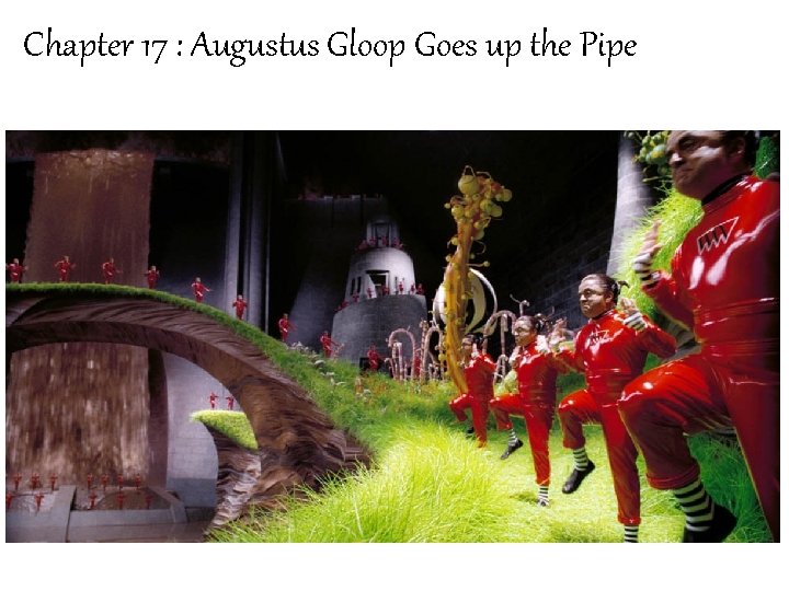 Chapter 17 : Augustus Gloop Goes up the Pipe 