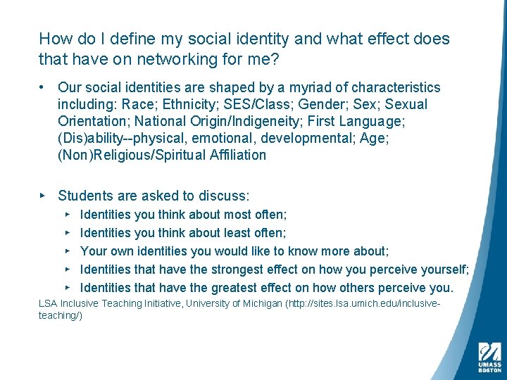 How do I define my social identity and what effect does that have on