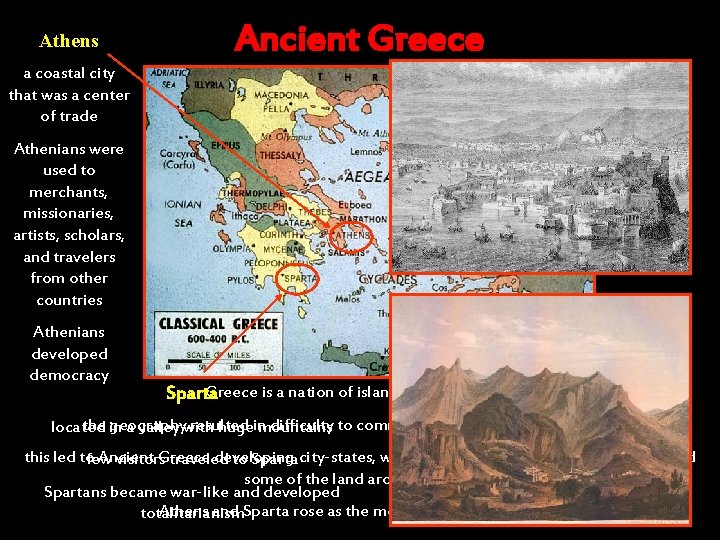 Athens Ancient Greece a coastal city that was a center of trade Athenians were