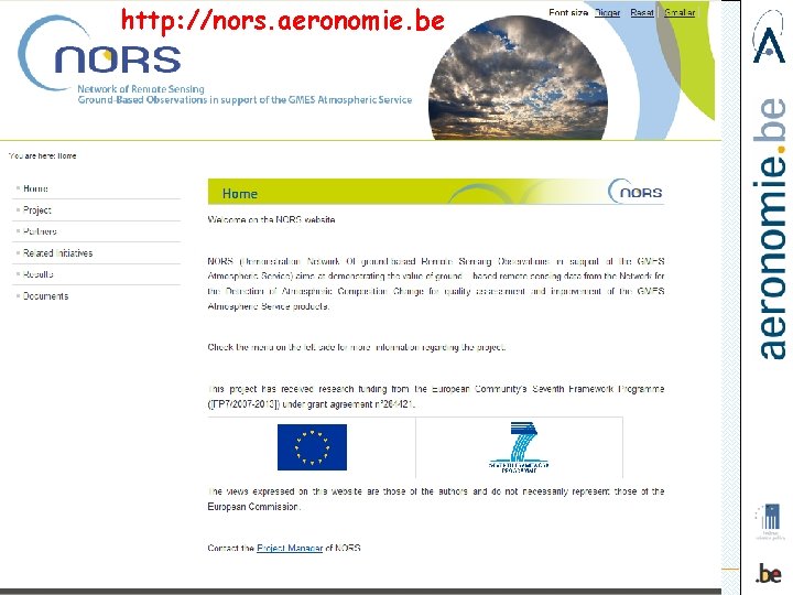 http: //nors. aeronomie. be M. De Mazière MACCII KO, Reading, 1/3/2012 