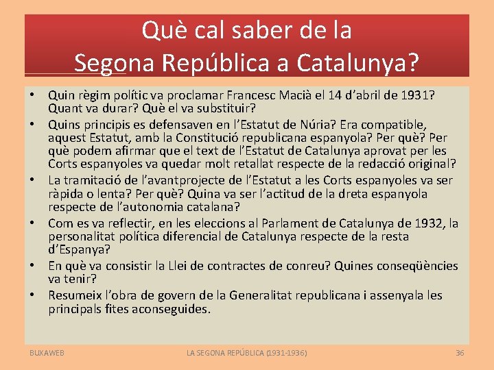 Què cal saber de la Segona República a Catalunya? • Quin règim polític va