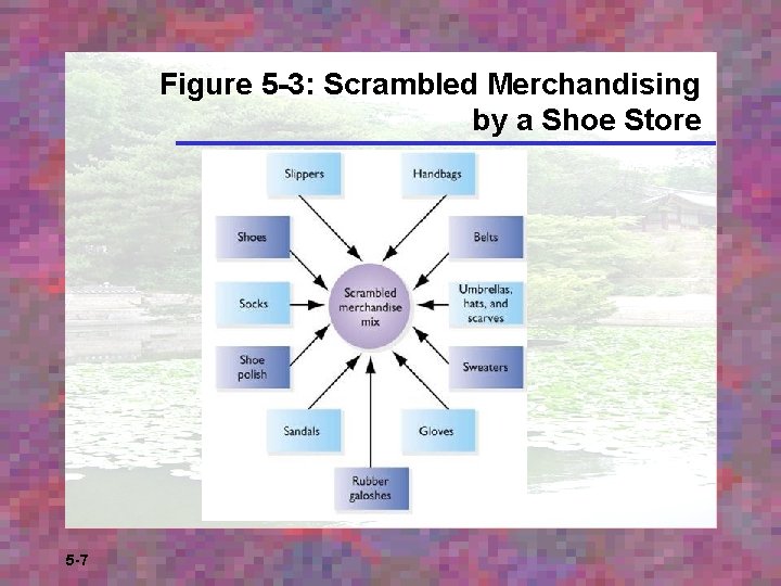 Figure 5 -3: Scrambled Merchandising by a Shoe Store 5 -7 