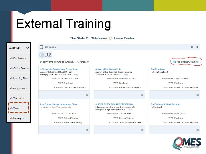 External Training 